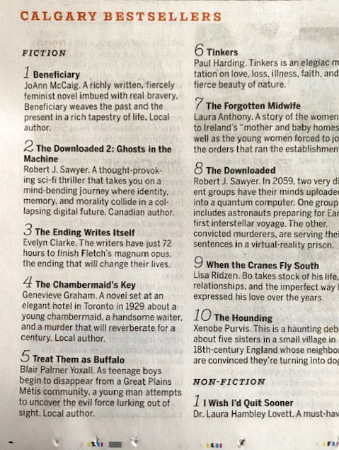 JoAnn McCaig's book 'Beneficiary' #1 on Calgary Bestseller List | June 2026